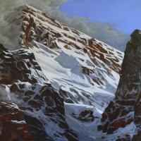 behind the shadowy peaks SOLD