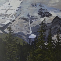 clouds rolling over mt robson SOLD