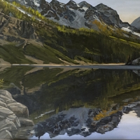 shoreline reflection lake louise SOLD