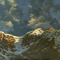 sunrise over the columbia icefields SOLD