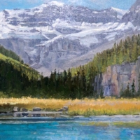 view at the end of the lake louise