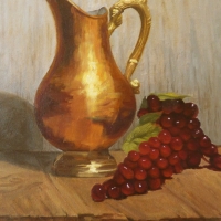 copper and grapes